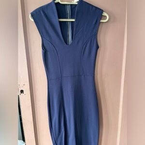 Navy Blue Sleeveless Dress